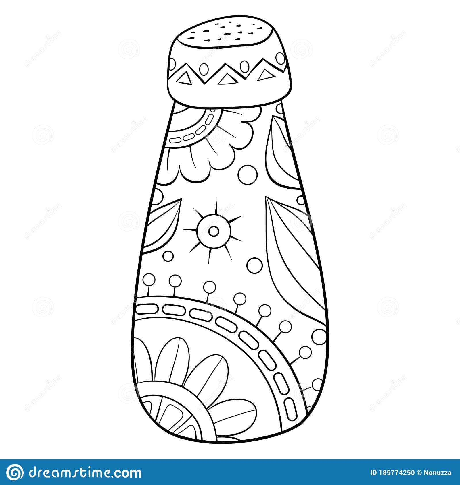 Vases Of Flowers Coloring Page