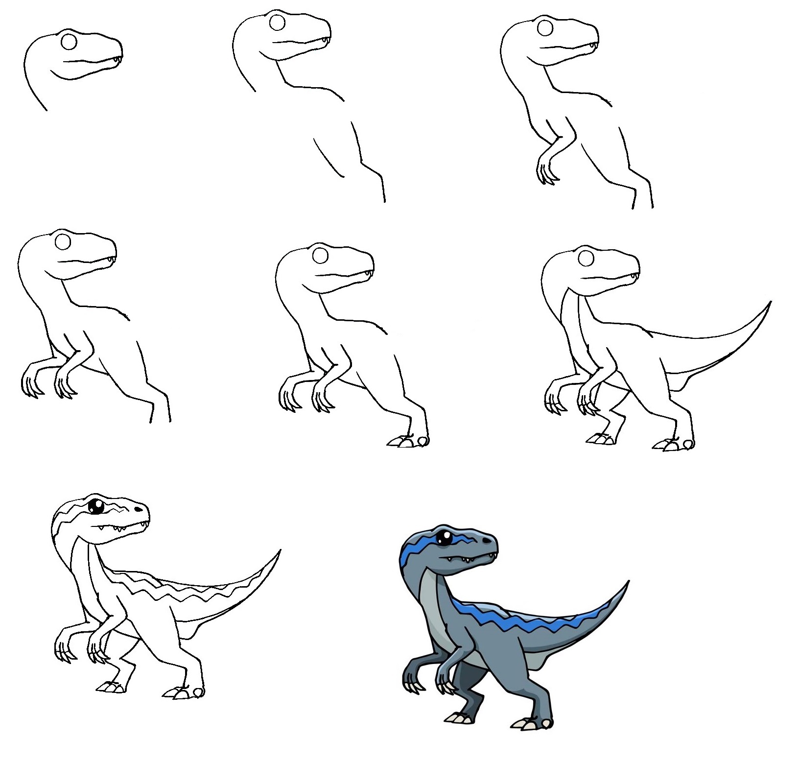 Velociraptor-Drawing