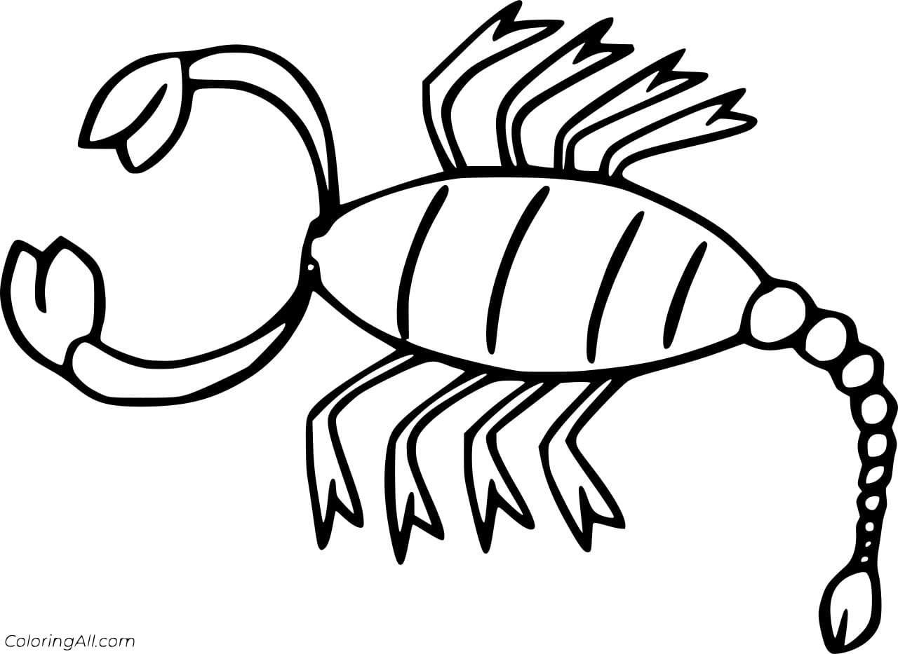 Very Simple Scorpion Drawning