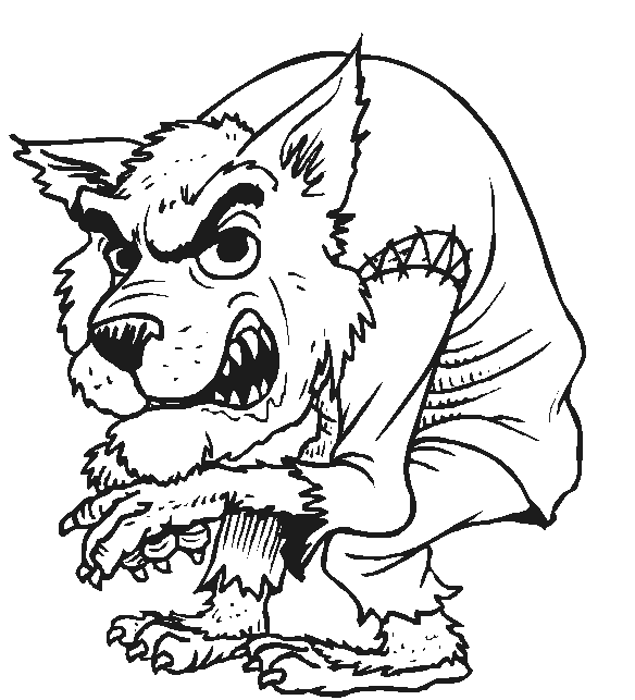 Werewolf Printable For Kids