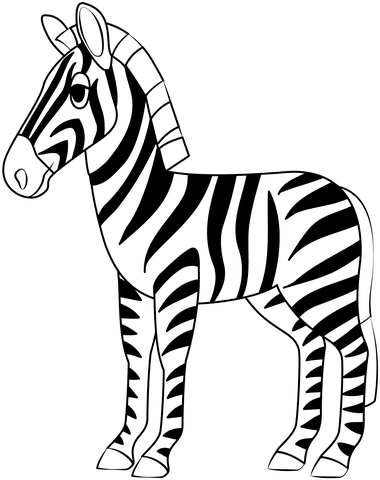Zebra Emoji Printable