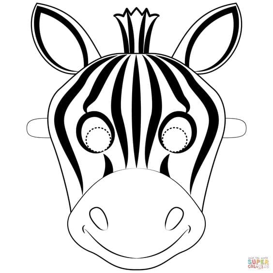 Zebra Mask To Print