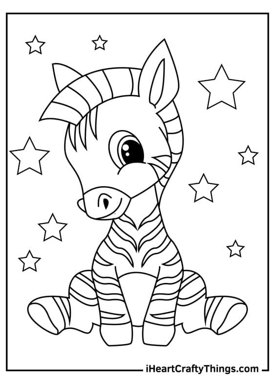 Zebra To Print For Kids