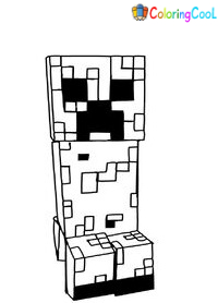 Creeper Coloring Pages