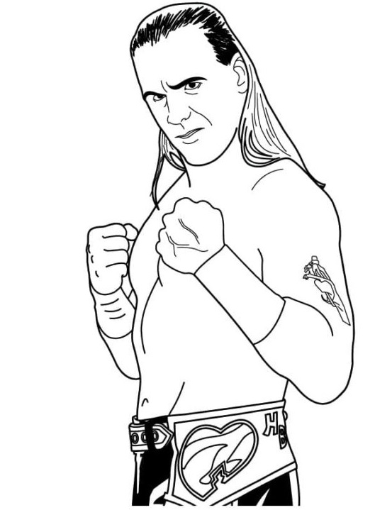 A Wrestler Prepared For Battle Coloring Page