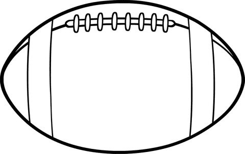 American Football Ball Coloring Page