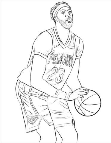 Anthony Davis Coloring Page