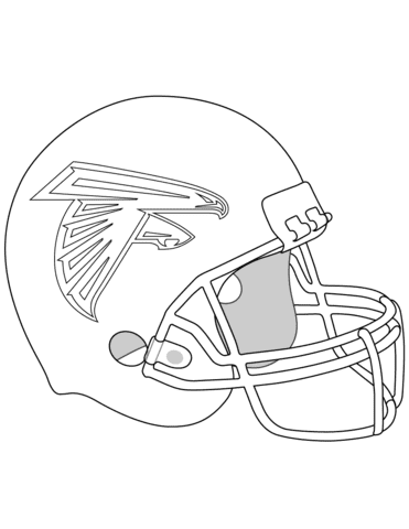Atlanta Falcons Helmet Image Coloring Page