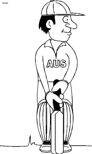 Australian Cricketer Image For Children