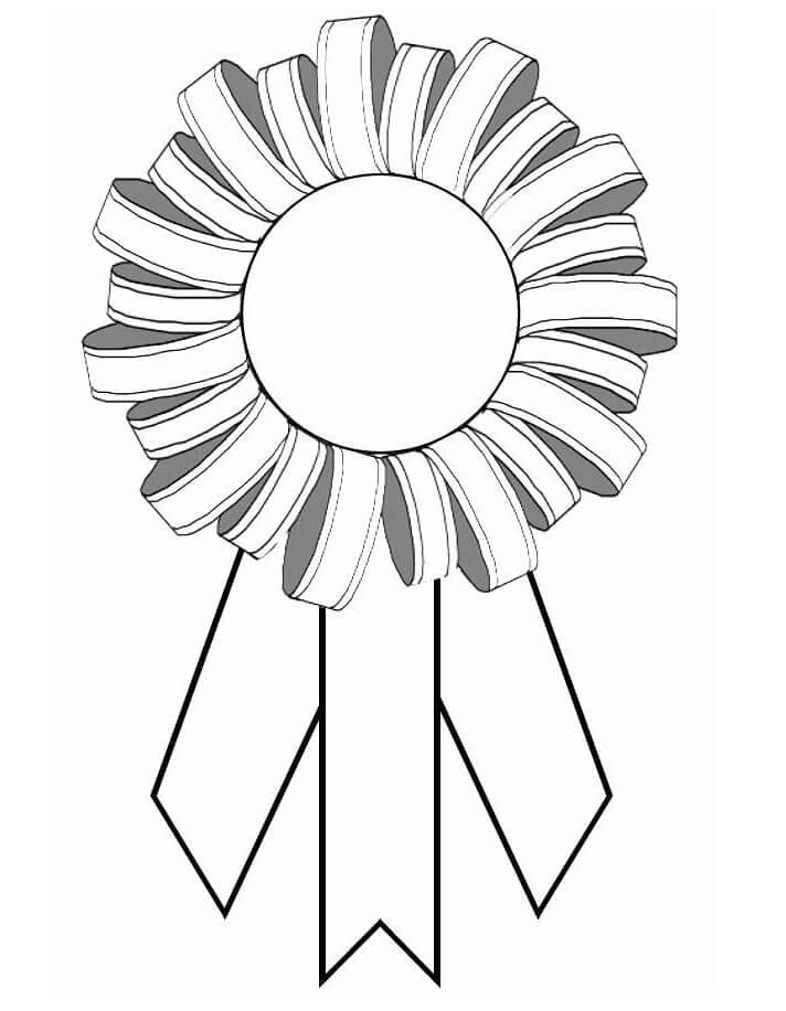 Award Ribbon Image For Children Coloring Page