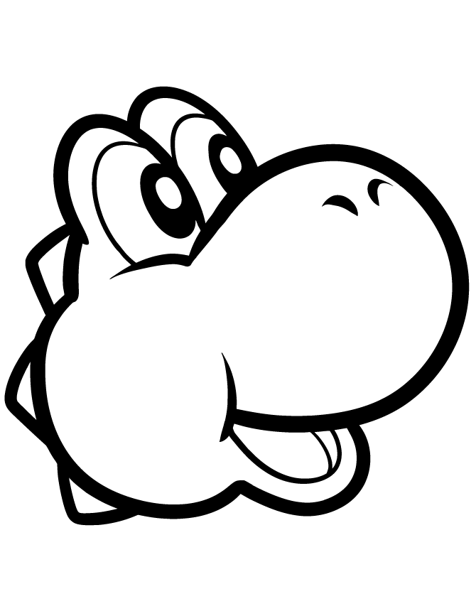 Baby Yoshi Picture Coloring Page