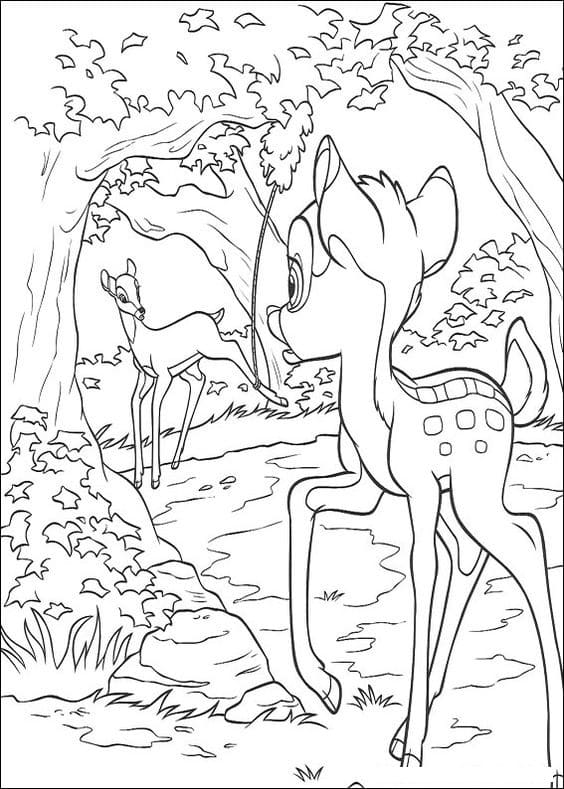 Badgers In The Flowers For Kids Coloring Page