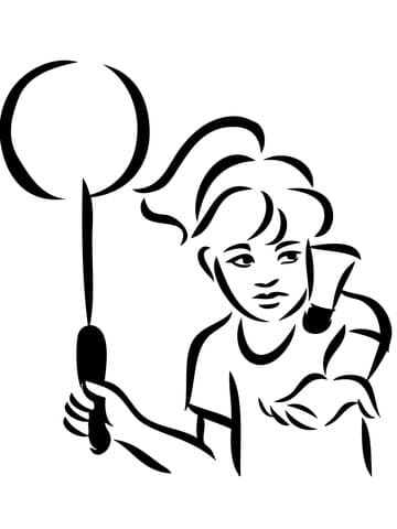 Badminton Serve Image