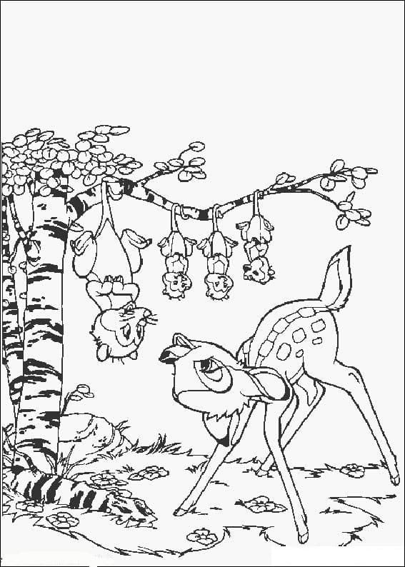 Bambi Great Coloring Page