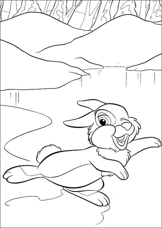 Bambi Image For Children Coloring Page