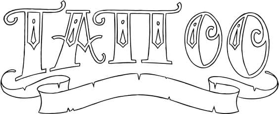 Banner Cute Image Coloring Page