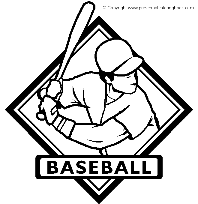Baseball Logo Coloring Page
