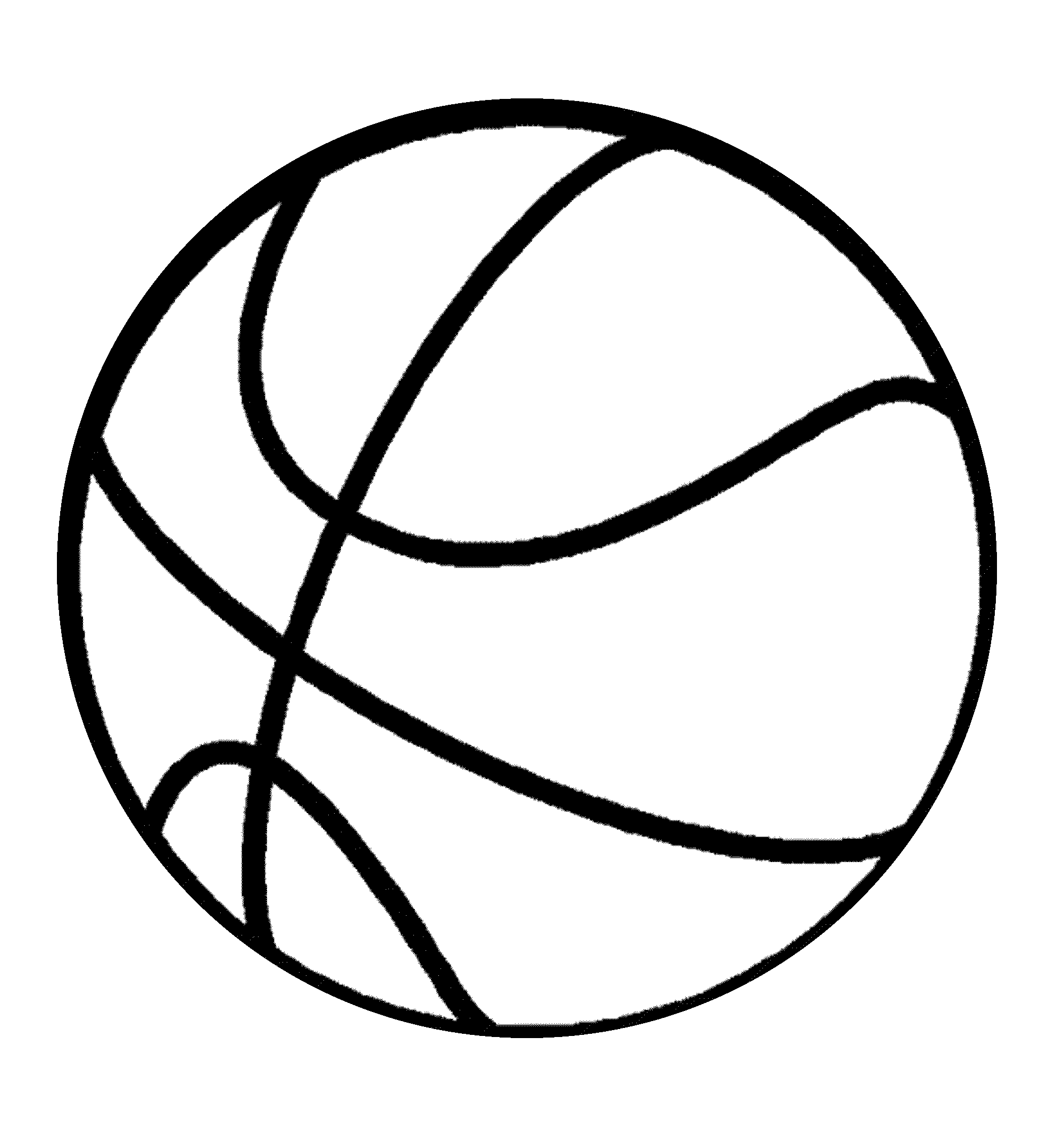 Basketball Cute Coloring Page