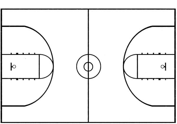 Basketball Sheets Coloring Page