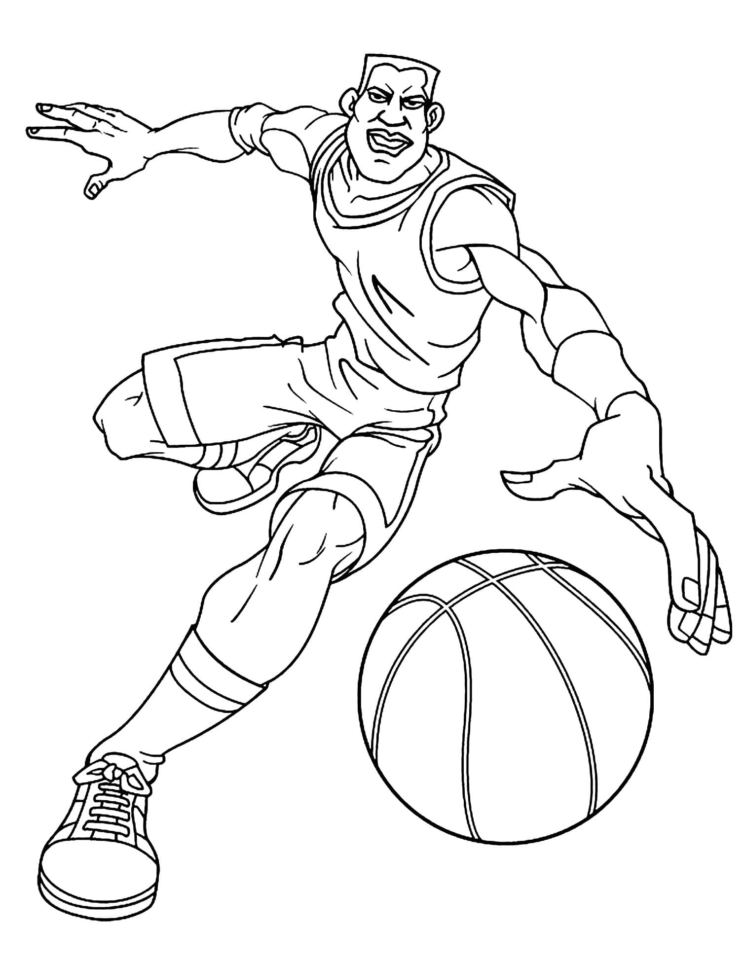 Basketball Sweet Coloring Page