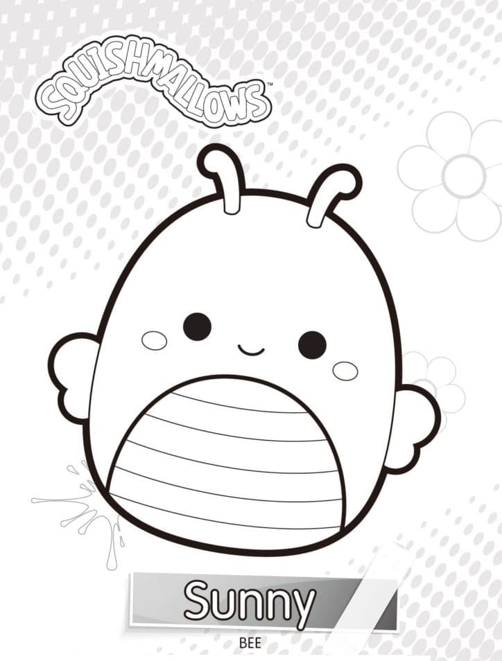 Bee Sunny Coloring Page