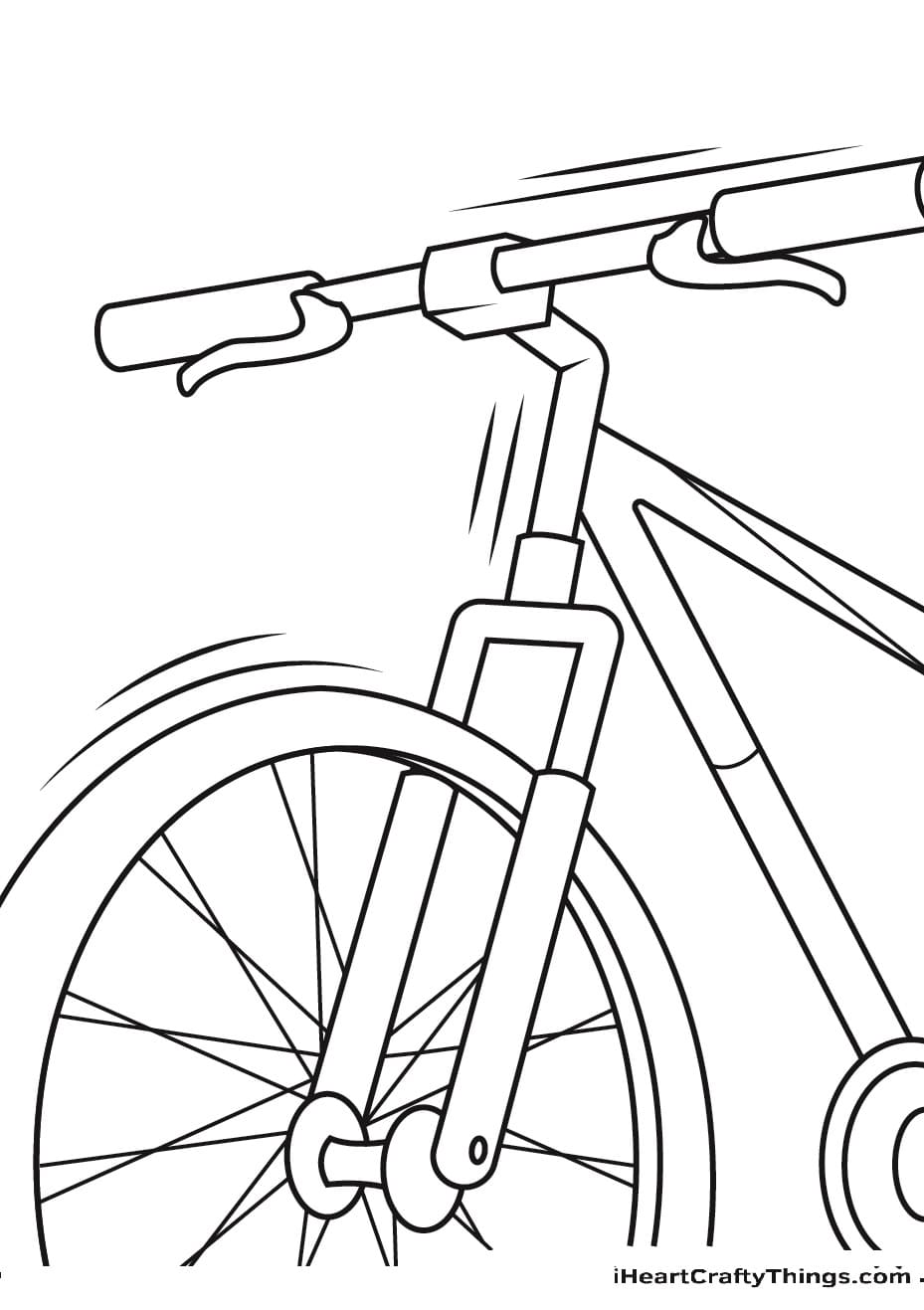 Буква в велосипед раскраска