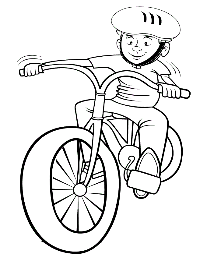 Bike Image Coloring Page