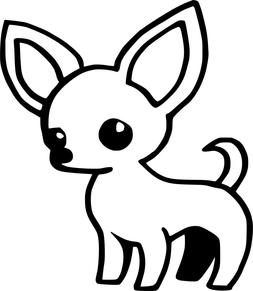 Blank Chihuahua Coloring Page