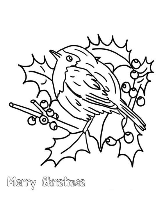 Blue Bird In Front Of His Nest Image Coloring Page