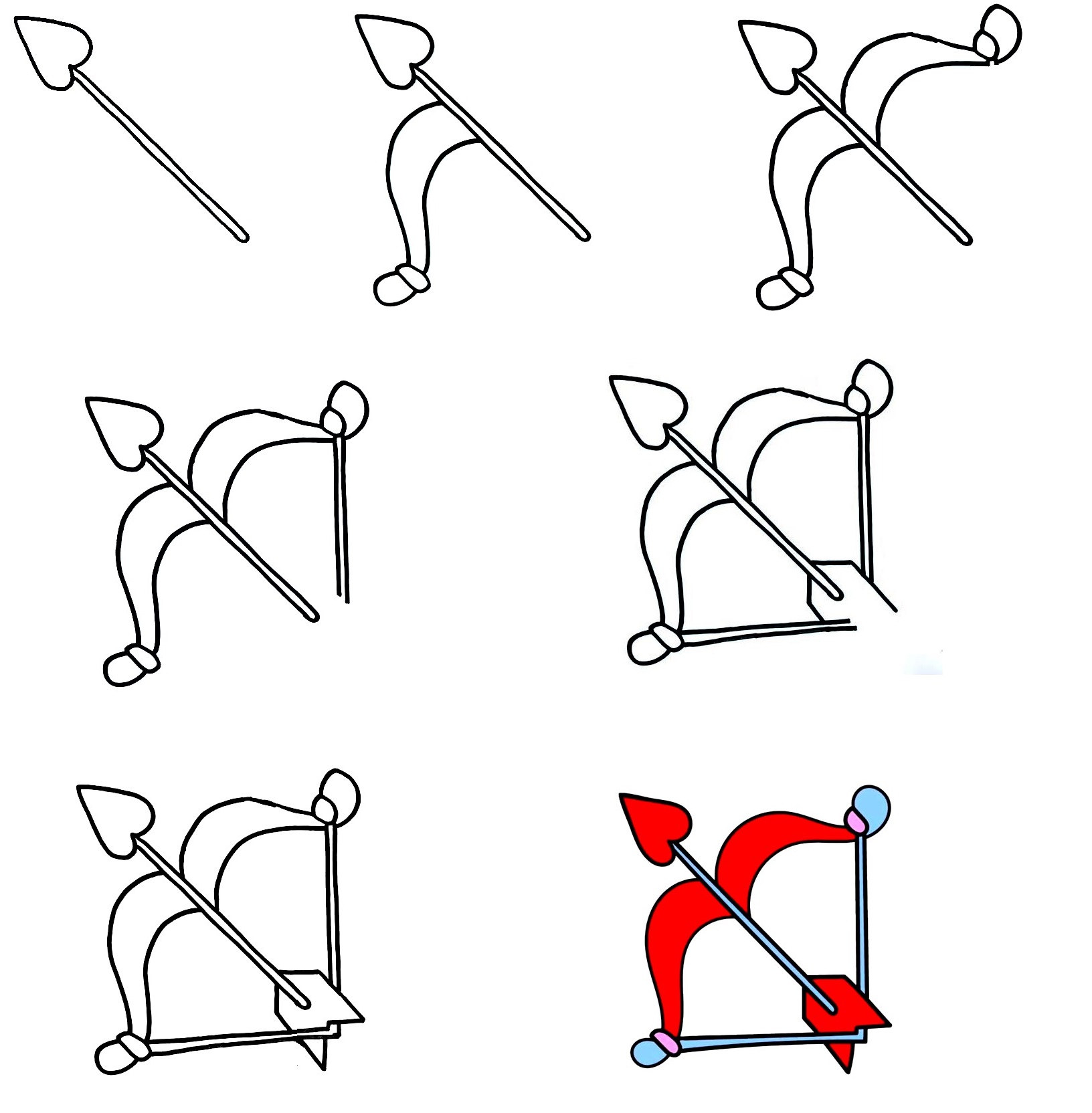 Bow-And-Arrow-Drawing