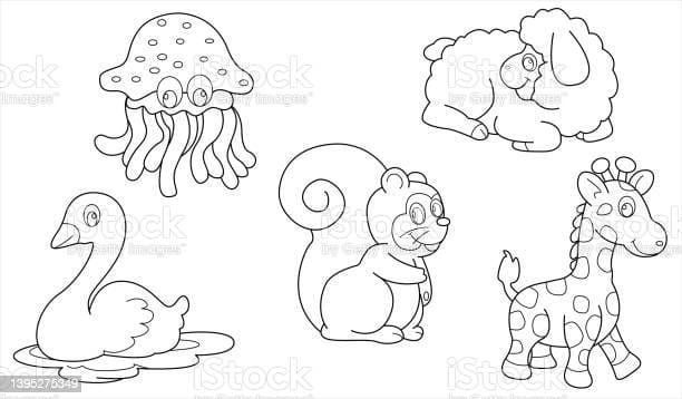 Box Jellyfish Cute Coloring Page