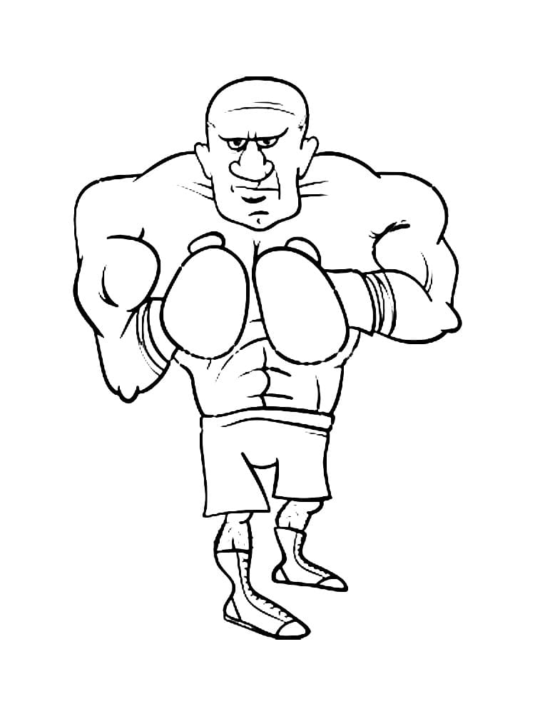 Boxer Dog Image For Children Coloring Page