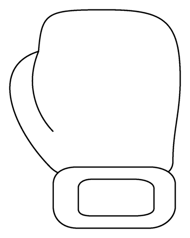 Boxing Glove Emoji Image For Kids Coloring Page