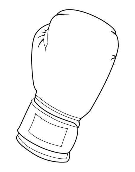 Boxing Glove Coloring Page