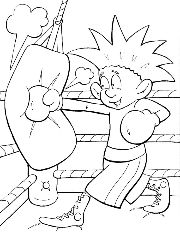 Boy Boxing Cute