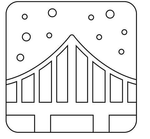 Bridge At Night Emoji Picture