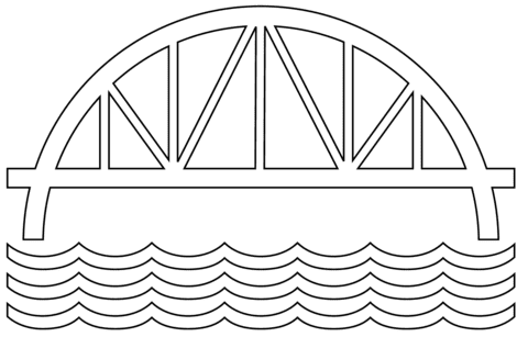 Bridge For Kids Coloring Page