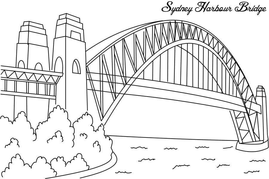 Bridge Picture For Kids Coloring Page