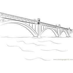 Bridges In Zaporizhia Coloring Page