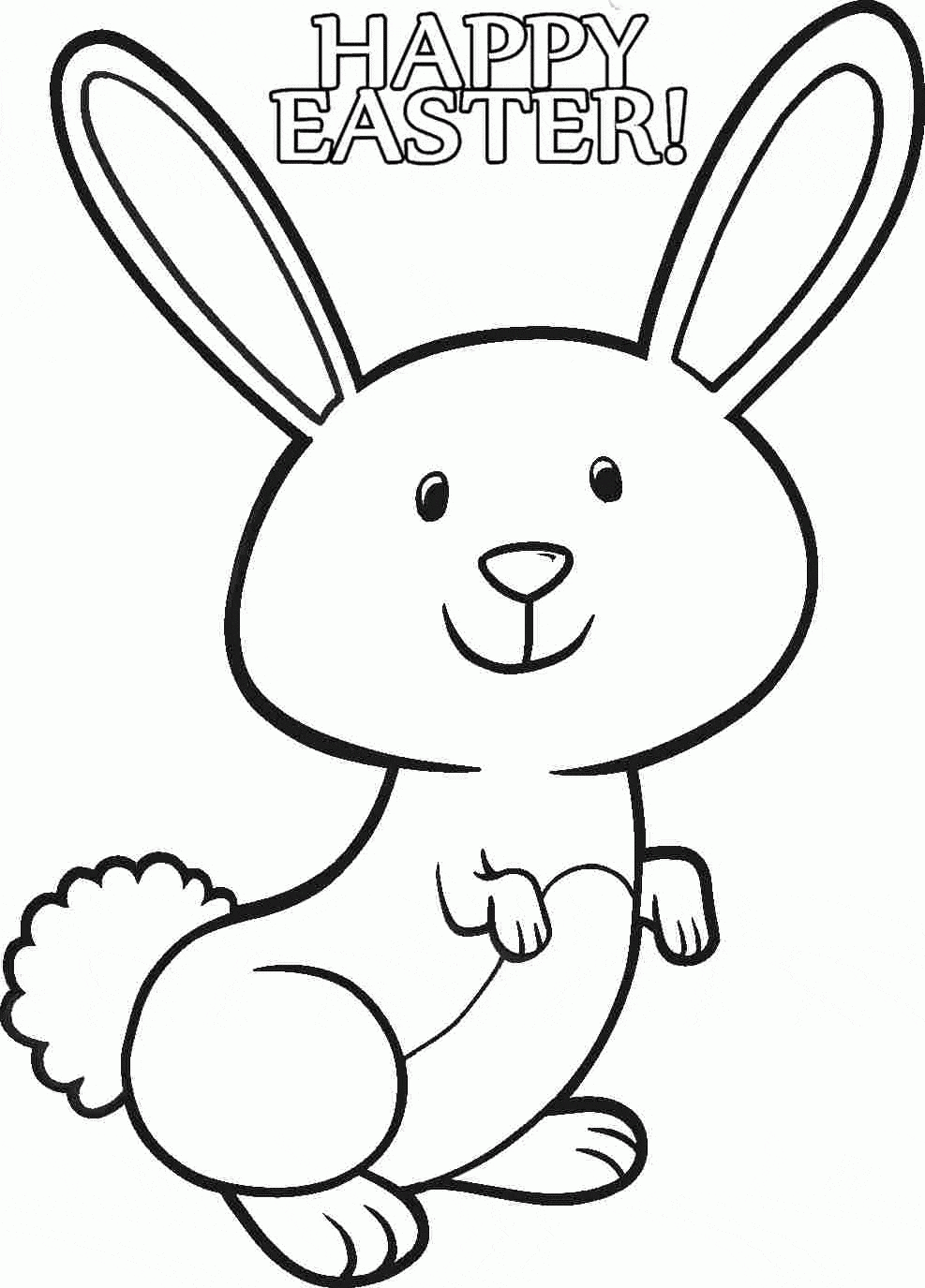 Bunny Image Coloring Page