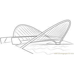Butterfly Bridge Coloring Page
