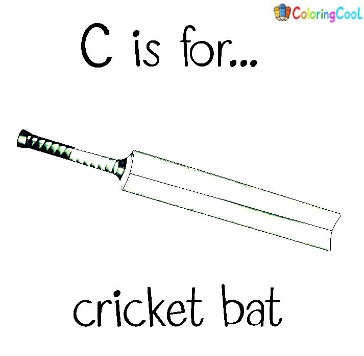 C Is For Cricket Coloring Page