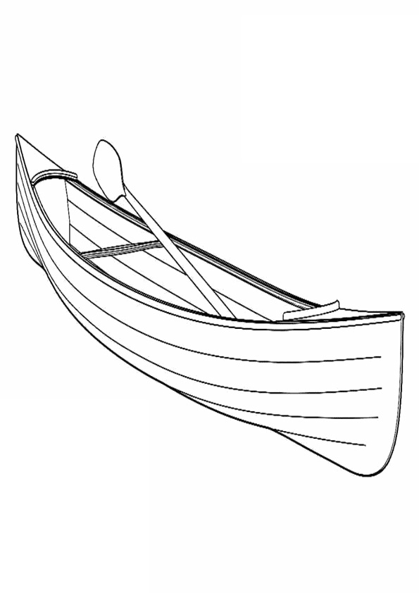 Canoe With Oar Image