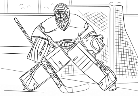 Carey Price Coloring Page