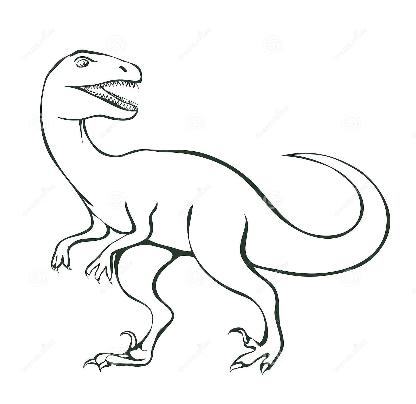 Cartoon Art With Raptor Picture