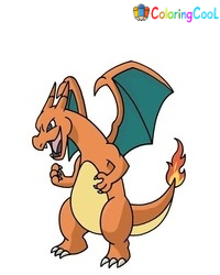 8 Simple Steps To Create Charizard Drawing – How To Draw Charizard Coloring Page