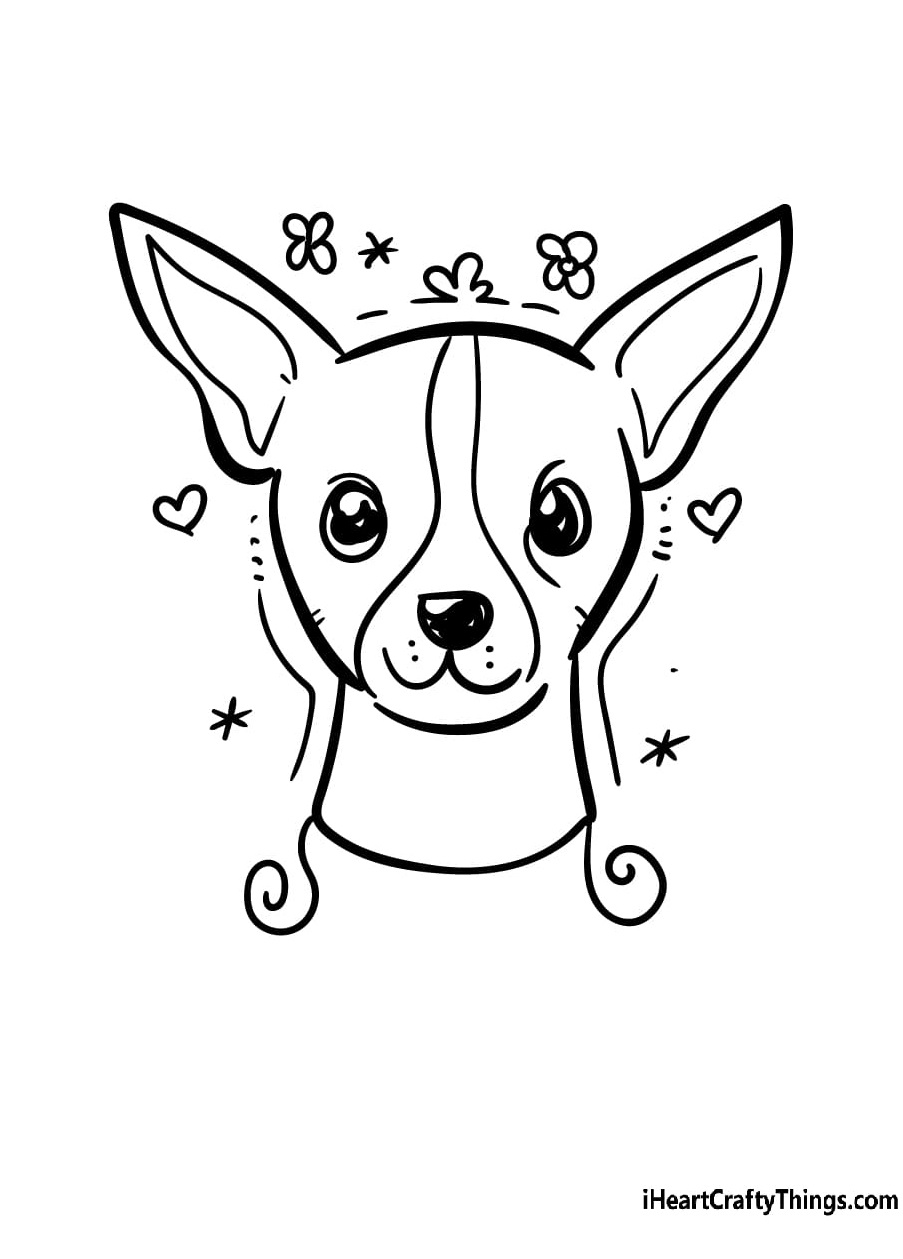 Chihuahua For Children Coloring Page