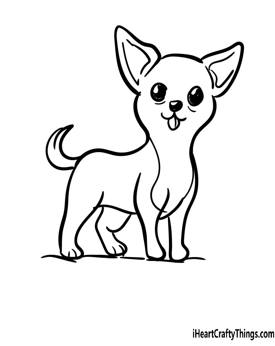 Chihuahua Image For Kids Coloring Pages - Coloring Cool