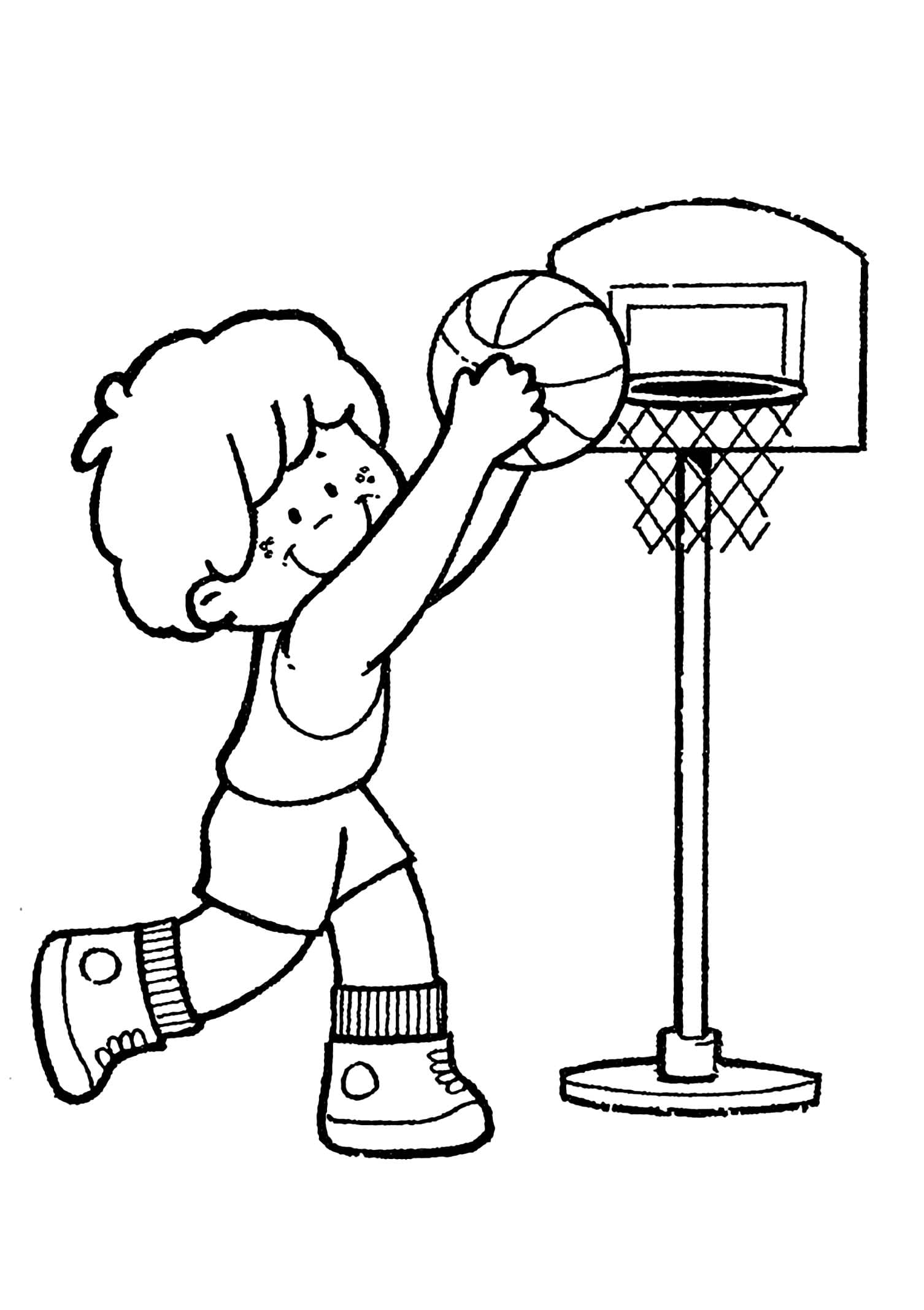 Children Playing Basketball