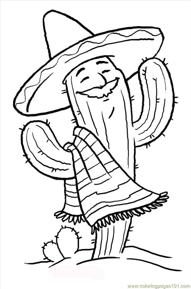 Cinco De Mayo Image For Children Coloring Page